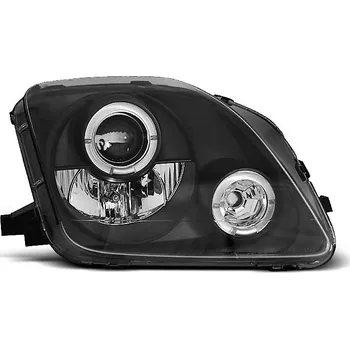 Přední světlomet TUNING-TEC Přední světla Honda Prelude 97-01 Angel Eyes - černé