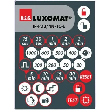 Pohybové čidlo B.E.G. Dálkový ovladač IR-PD3/4N-1C-E LUXOMAT 93110