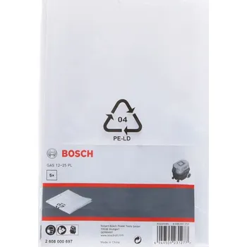 Sáček do vysavače BOSCH GAS 12-25 PL 5 ks