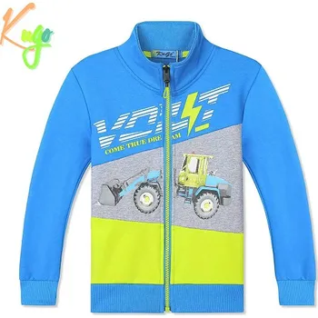 Chlapecká mikina CHLAPECKÁ MIKINA tyrkysová Kugo HM0636 (Chlapecká bavlněná mikina)