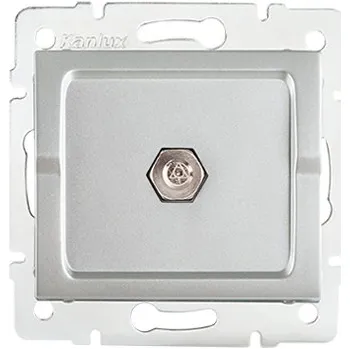 Elektrická zásuvka KANLUX LOGI Ekvipotenciální zásuvka - stříbrná