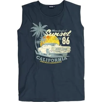 Pánské tílko Pánské tílko bez rukávů ADAMO tmavě šedé potisk SUNSET 4XL - 12XL Adamo ODE-AD-131214-710 - 12XL