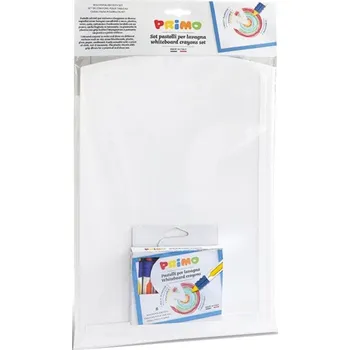 Pastelka Voskové suché pastelky Primo - 8 ks + bílá tabulka&nbsp;- M-1302WSET