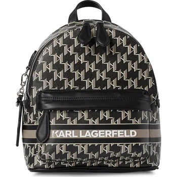 Městský batoh Karl Lagerfeld K/Ikonik Monogram Small Backpack černý