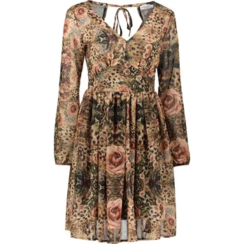 Dámské šaty Dámské šaty NUMOCO 357-2 HNĚDÁ M