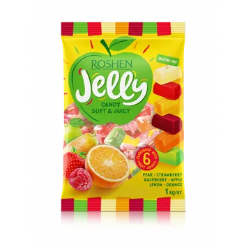 Bonbon Želé bonbóny ROSHEN 1 kg JELLY GARDEN - (ovocné & balené želé bonbóny / Roshen JELLY)