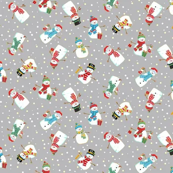 MAKOWER UK vánoční šedá metráž