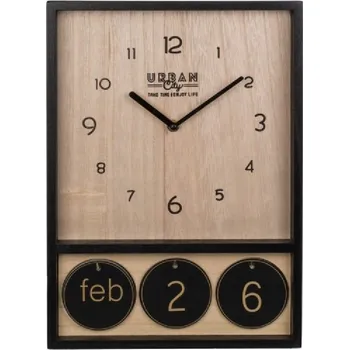 Žertovný předmět Dřevěné hodiny s věčným kalendářem 365