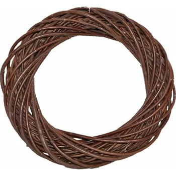 Věneček proutěný tmavý 35 cm