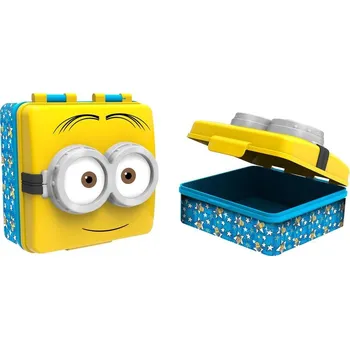 Dóza na potraviny Storline Svačinový box Mimoni 14x14x6 cm ST76237