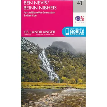 Ordnance Survay vydavatelství mapa Ben Nevis 1:50 t.