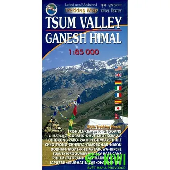 Nepa maps mapa Ganesh Himal, Tsum Valley 1:85 t.