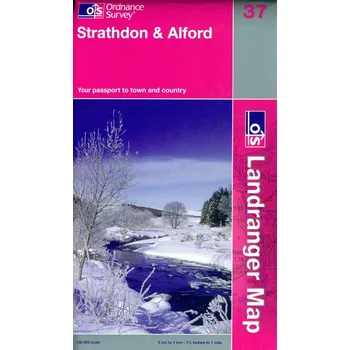 Ordnance Survay vydavatelství mapa Strathdon 1:50 t.