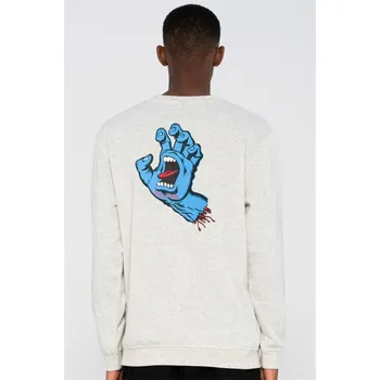 SANTA CRUZ mikina - Screaming Hand Chest Crew Athletic Heather (ATHLETIC HEATHER1818) velikost: L