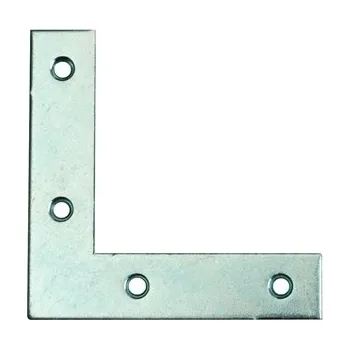 Tesařské kování Rohovník nábytkový 120x120x20mm 6děr Zn