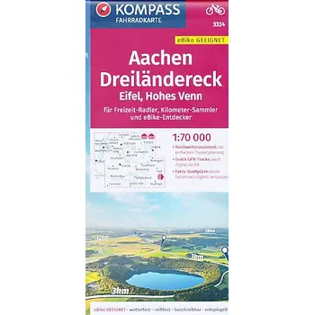 Kompass Aachen,Dreilandereck 1:70 t. lamino