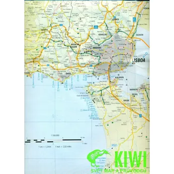 Turinta vydavatelství mapa Coast of Lisbon 1:160 t.