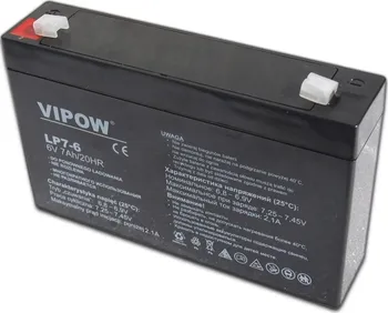 Záložní baterie VIPOW LP7-6 6V 7Ah
