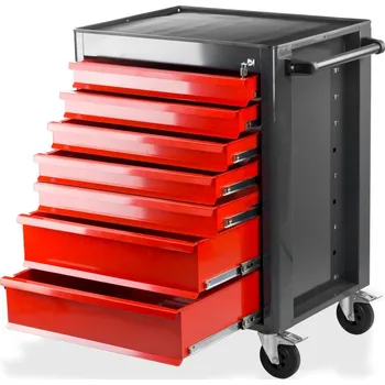 Skříňka na nářadí DEMA Dílenský vozík na nářadí 7-zásuvkový Fernando MAXI, červená-antracit