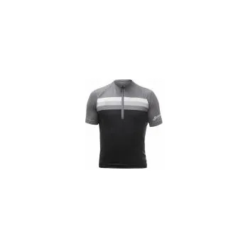 cyklistický dres SENSOR CYKLO TOUR pánský dres kr.rukáv black stripes L; Černá + DÁREK DLE VÝBĚRU!
