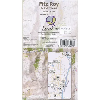 Cordee mapa Fitz Roy and Co Torre 1:50 t.