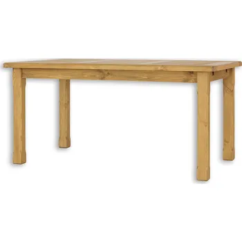 Jídelní stůl Drewmax ST701 160x80 jídelní stůl masiv borovice rustikal (Voskovaný borovicový nábytek)