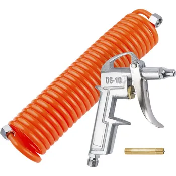 Ofukovací pistole ProfiGaráž Vzduchová ofukovací pistole 1/4" s pneumatickou hadicí 5m