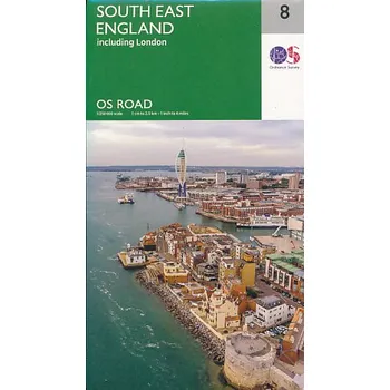 Ordnance Survay vydavatelství mapa South East England 1:250 t. (č.8)