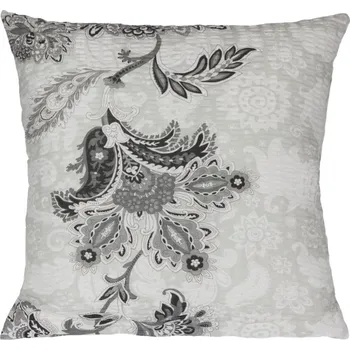 Povlak na polštářek Bellatex Povlak na polštář krepový 40 x 40 cm květ šedý