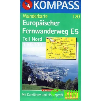 Kompass Europaischer Fernwanderweg E5 Teil Nord 1:50 t.