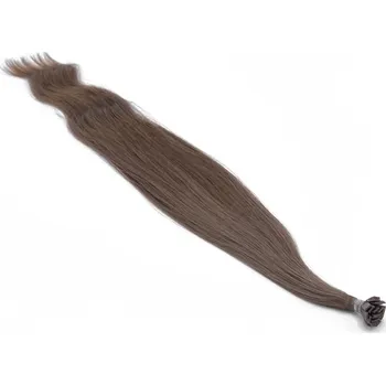 Příčesek 45cm slovanské vlasy pro metodu keratin 0,7g/pr. – středně hnědá