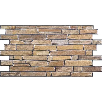 Obklad Recenze Regul 3D PVC panely 53891 břidlice hnědá 977 x 493 mm