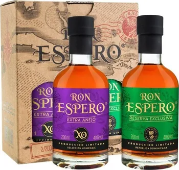 Rum Ron Espero Reserva Exclusiva + Extra Anejo XO 40 % 2x 0,2 l