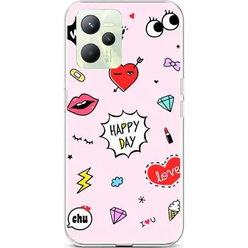 Pouzdro na mobilní telefon Kryt Realme C35 Happy Day (obal neboli pouzdro na Realme C35)