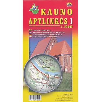 Jana Seta vydavatelství mapa Kaunas a okolí I. 1:50 t.