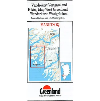 Greenland mapa Maniitsoq 1:75 t. (Greenland/Grónsko)
