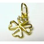 Klenoty Budín Zlatý čtyřlístek - zlatý přívěsek ze žlutého zlata 585/0,31gr 246040736 (Klenoty Budín Zlatý čtyřlístek - zlatý přívěsek ze žlutého zlata 585/0,31gr 246040736)