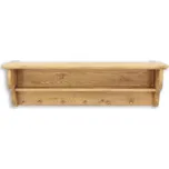 PK700 dřevěná rustikální police z přírodní borovice Drewmax (Povrch přírodní vosk!)