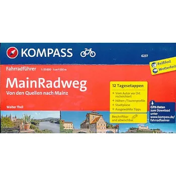 Kompass MainRadweg Von den Quellen nach Mainz 1:55 t. německ