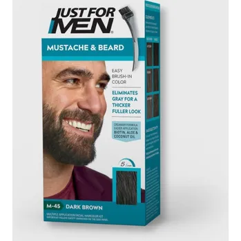 Péče o vousy Tónovací gel na vousy JUST for MEN černohnědý