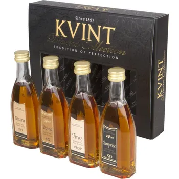Brandy Kvint miniset box 6-10y 40% (set 4x 0,05l)