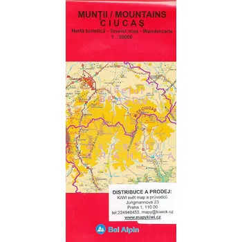Bel Alpin mapa Muntii Ciucas 1:30 t.