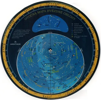 Aventinum KN114 otočná mapa hvězdné oblohy