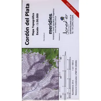 Cordee mapa Cordón del Plata 1:50 t.