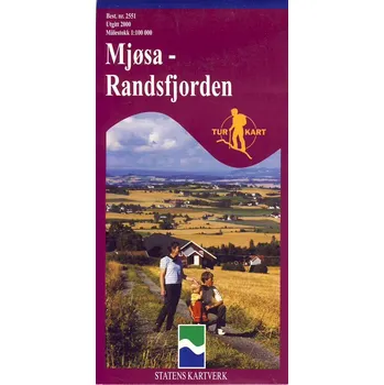 Nordeca vydavatelství mapa Mjosa-Randsfjorden 1:100 t. (č.2551)