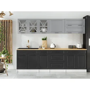 Kuchyňská linka FALCO Kuchyňská linka Tyra 260/260 popel/grafit MAT