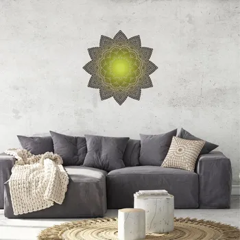 Samolepící dekorace LuxusniObrazy.cz Samolepky na zeď – Mandala zelená