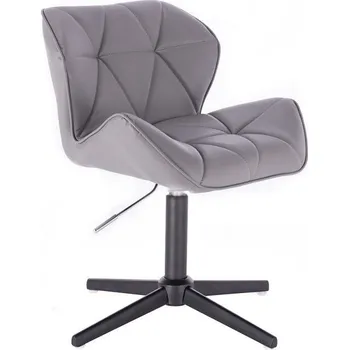 LuxuryForm DESIGN Židle MILANO na černém kříži - šedá (VPT)