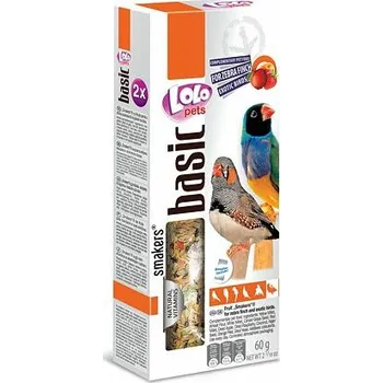 Krmivo pro ptáka LOLO SMAKERS 2 klasy ovocné pro zebřičky 60g