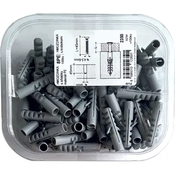 Hmoždinka D.I.P. Hmoždinka s křidélky 8 PE válec 100ks